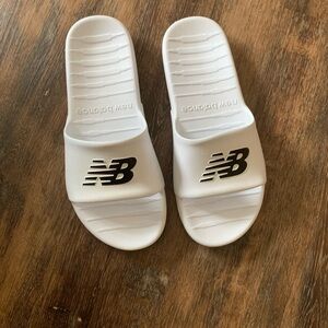 New Balance Men’s White Slide Sandals